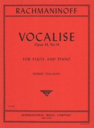 Vocalise, Op. 34, No. 14 - Flute and Piano