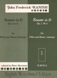 Sonata in D Major, Op. 2, No. 6 - Flute and Basso Continuo