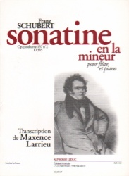 Sonatina in A Minor, D. 385 - Flute and Piano