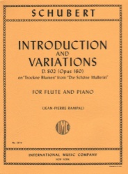Introduction and Variations, Op 160 D. 802 - Flute and Piano