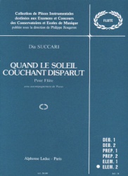 Quand le soleil couchant disparut - Flute and Piano