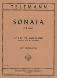 Sonata in F Major - Flute and Piano with Optional Cello
