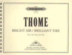 Bright Air / Brilliant Fire - Flute and Alto Flute (1 Player)