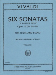 6 Sonatas "Il Pastor Fido" Volume 1 - Flute and Piano