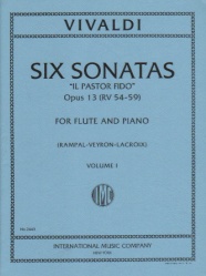6 Sonatas "Il Pastor Fido" Volume 1 - Flute and Piano