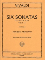 6 Sonatas "Il Pastor Fido" Volume 2 - Flute and Piano