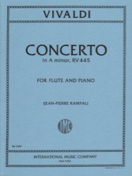 Concerto in A minor, RV 445 or F. VI, No. 9 - Flute and Piano