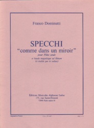 Specchi "comme dans un miroir" - Flute Unaccompanied