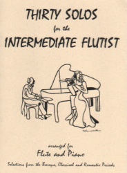30 Solos for the Intermediate Flutist - Flute and Piano