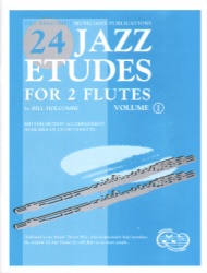 24 Jazz Etudes for 2 Flutes, Vol. 1 (Bk/CD) - Flute Duet