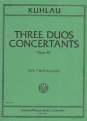 3 Duos Concertants, Op. 87 - Flute Duet