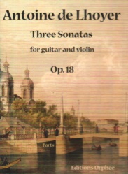 3 Sonatas, Op. 18 - Guitar and Violin