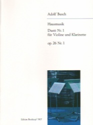 Hausmusik, Op. 26a - Violin and Clarinet