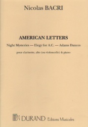 American Letters - Clarinet, Viola (or Cello) and Piano