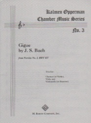 Gigue - Clarinet (or Violin), Viola and Cello (or Bassoon)