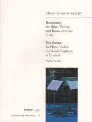 Trio Sonata, BWV 1038 - Flute, Violin and Basso Continuo