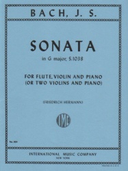 Sonata in G Major, S.1038 - Flute (or Violin), Violin, and Piano