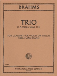 Trio in A Minor, Op. 114 - Clarinet (or Violin or Viola), Cello and Piano