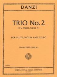 Trio No. 2 in G Major, Op. 71 - Flute, Violin and Cello (Parts)
