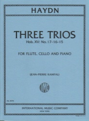 3 Trios, Hob. 15 Nos. 15-17 - Flute, Cello and Piano
