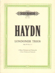 London Trios, Hob. 4 Nos.1-3 - Two Flutes (or Violins) and Cello