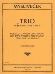 Trio in B-flat major, Op. 1No. 4 - Flute, Violin and Piano (Cello ad lib)