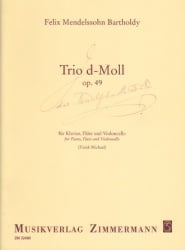 Trio in D Minor, Op. 49 - Flute, Cello and Piano