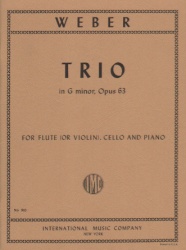 Trio in G minor, Op. 63 - Flute (or Violin), Cello and Piano
