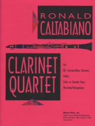 Clarinet Quartet - Clarinet, Violin, Cello (or Bass) and Percussion