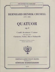 Quartet, Op. 4 - Clarinet, Violin, Viola and Cello (Parts)
