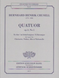 Quartet, Op. 2 No. 1 - Clarinet, Violin, Viola and Cello (Parts)