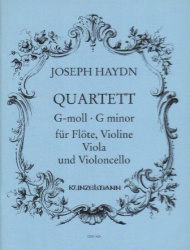 Quartet in G minor - Flute, Violin, Viola and Cello (Parts)