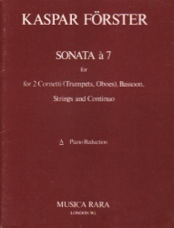 Sonata a 7 - 2 Cornets,  Bassoon and Piano (or Strings and Continuo)