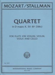 Quartet in D Major, K. 311 - Flute (or Violin), Violin, Viola and Cello
