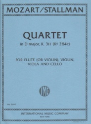 Quartet in D Major, K. 311 - Flute (or Violin), Violin, Viola and Cello