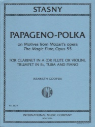 Papageno-Polka, Op.55 - Clarinet, Trumpet, Tuba and Piano