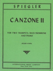 Canzone 2 - Two Trumpets, Bass-Trombone and Piano