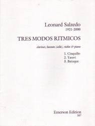 3 Modos Ritmicos - Clarinet, Bassoon (or Cello), Violin and Piano