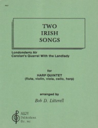 2 Irish Songs - Flute, Violin, Viola, Cello and Harp (Parts)