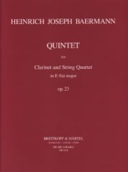 Quintet in E-flat Major, Op. 23 - Clarinet and String Quartet (Parts)