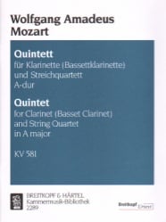 Quintet in A Major, K. 581 - Clarinet (Basset Clarinet) and String Quartet