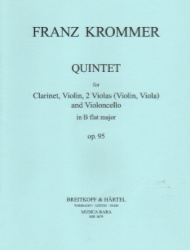 Quintet in B-flat Major, Op. 95 - Clarinet and String Quartet (Parts)