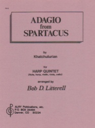 Adagio from Spartacus - Harp, Flute, Violin, Viola, and Cello