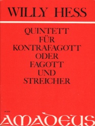 Quintet, Op. 63 - Bassoon and String Quartet or Piano