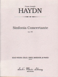 Sinfonia Concertante, Op. 84 - Violin, Cello, Oboe, Bassoon and Piano
