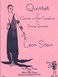 Quintet - Alto Saxophone and String Quartet - Score and Parts