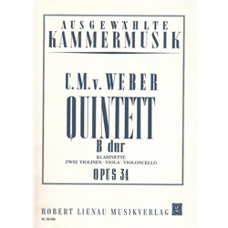 Quintet in B-flat major, Op. 34 - Clarinet and String Quartet