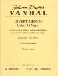 Divertimento in G Major - Violin, Viola, 2 Horns and String Bass