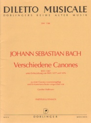 Verschiedene Canones, BWV 1087 - Mixed Chamber Ensemble
