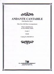 Andante Cantabile, Op. 11 - Oboe and Piano